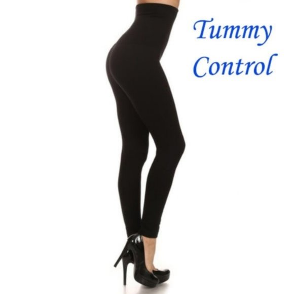 JUST IN! Super Hi Rise Tummy Control Black Legging - Picture 3 of 7